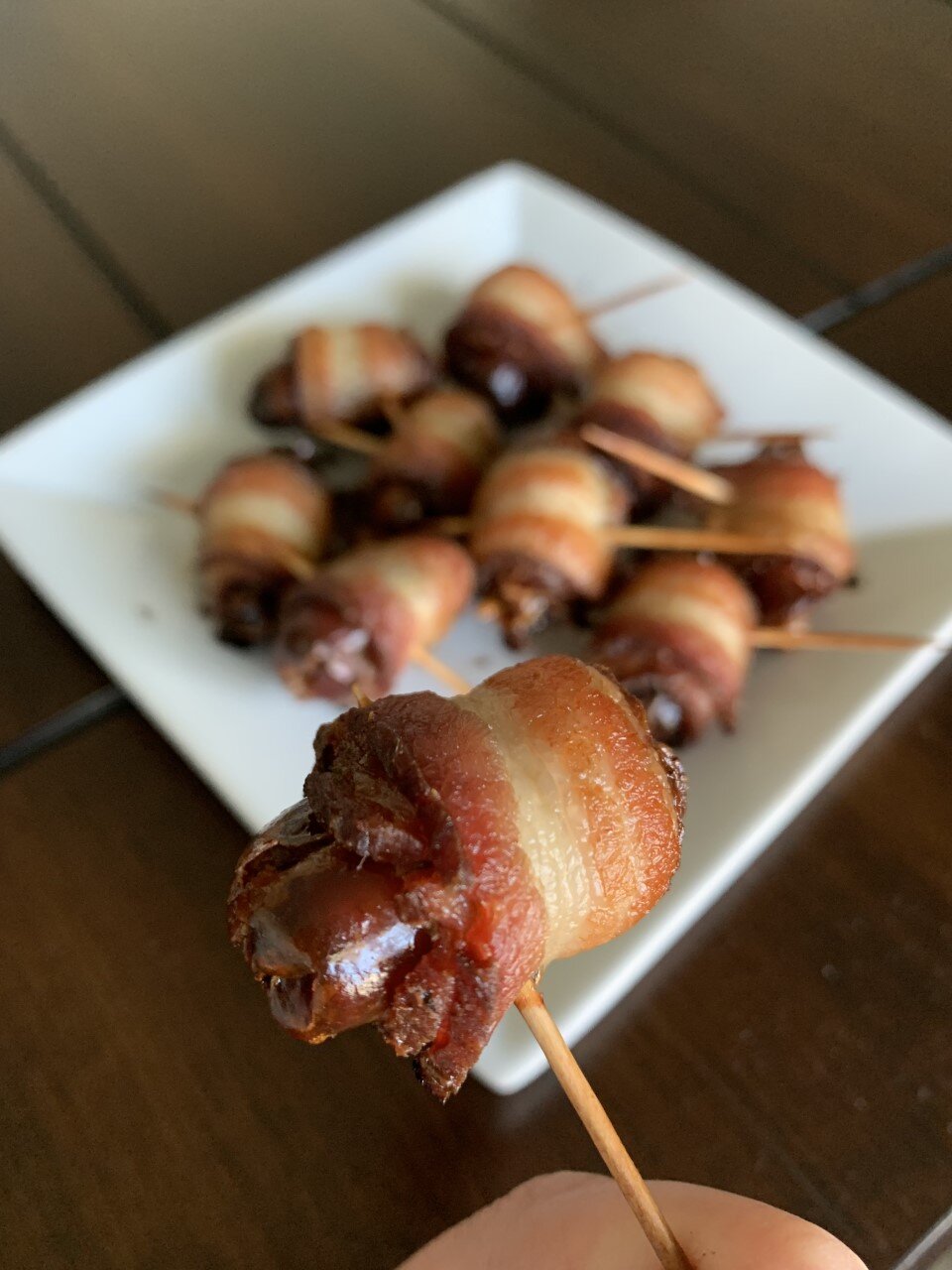 Naked Bacon Wrapped Dates (Whole30, Paleo)