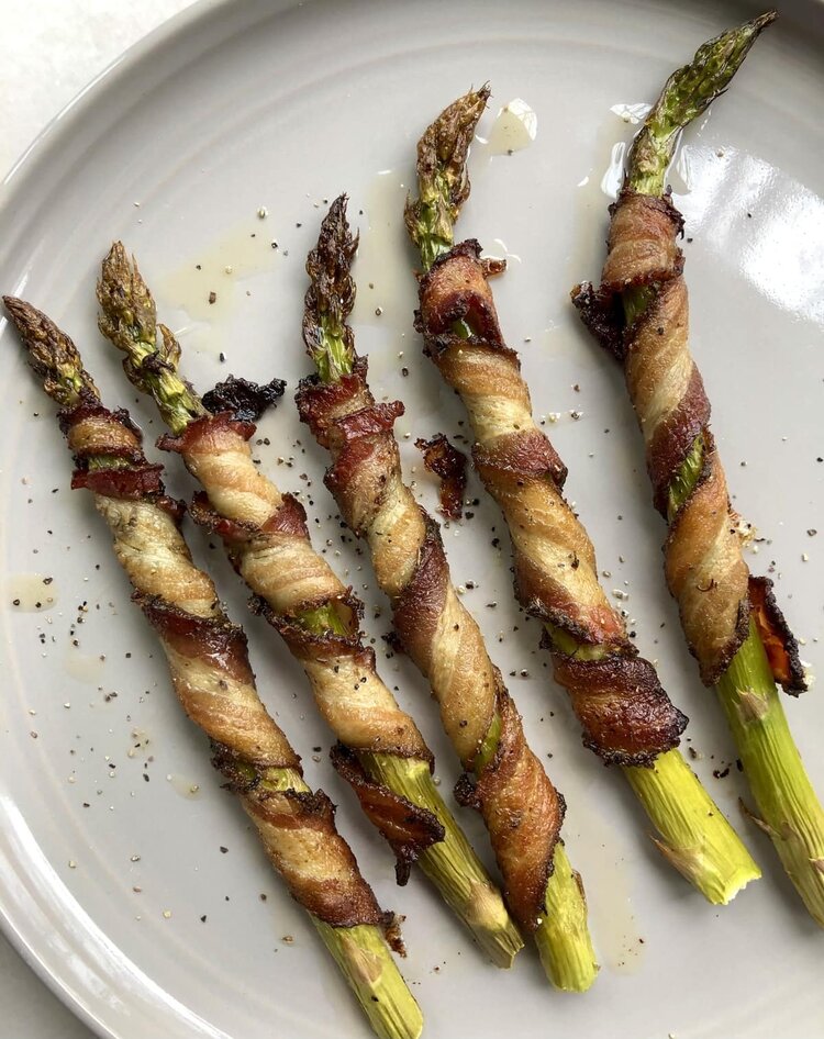 ROASTED BACON WRAPPED ASPARAGUS - KETO & WHOLE30
