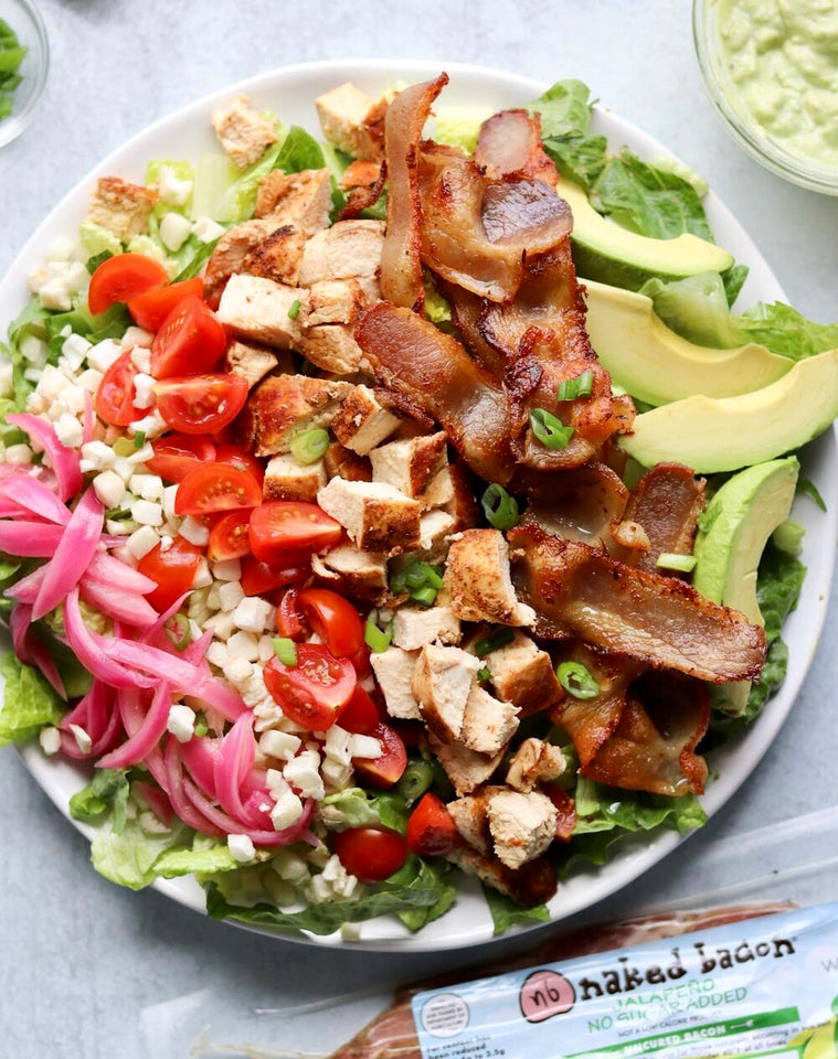 Mexican Cobb Salad With Jalapeno Bacon - Whole30 + Low Carb