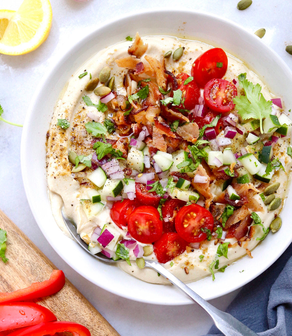 Loaded Caulifower Hummus