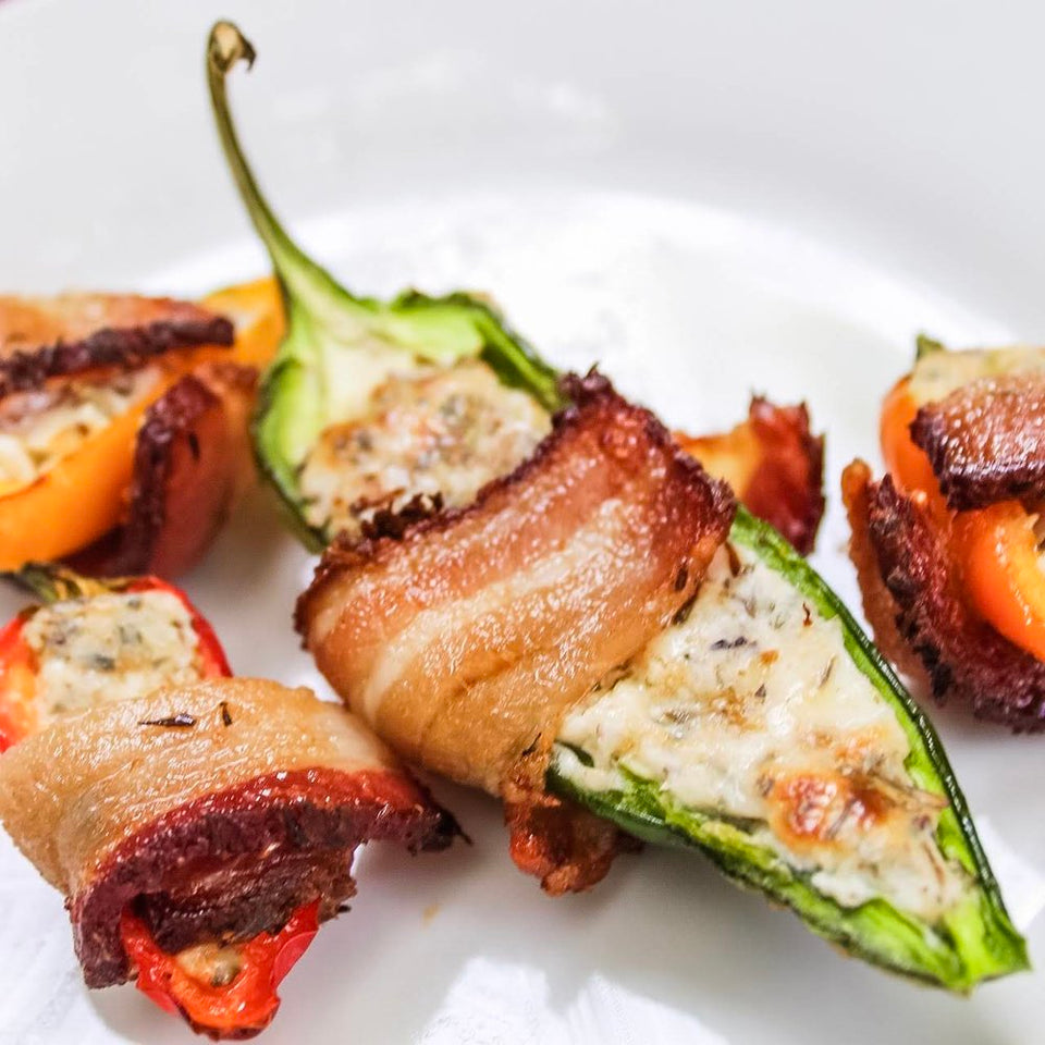 Naked Bacon Wrapped Jalapeno Poppers (Made In The Air Fryer!)