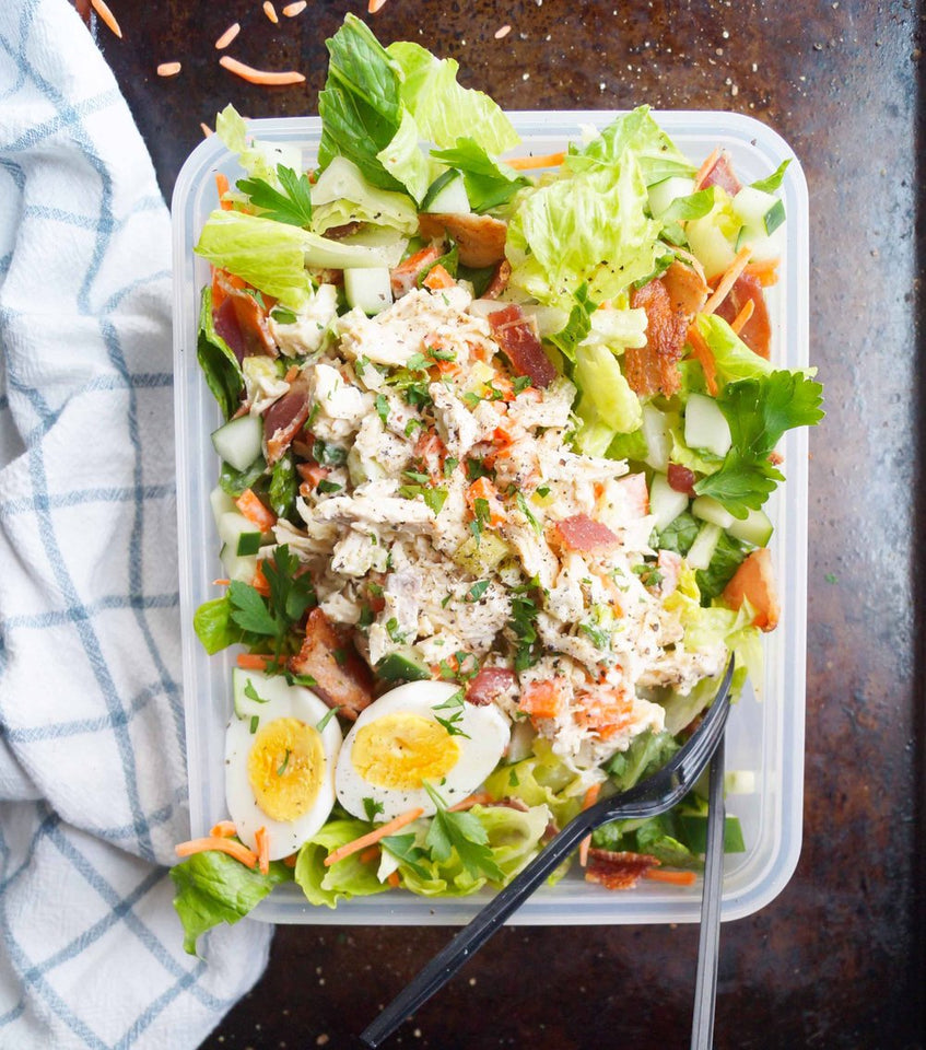 Meal Prep: Low Carb Chicken Salad With Naked Bacon