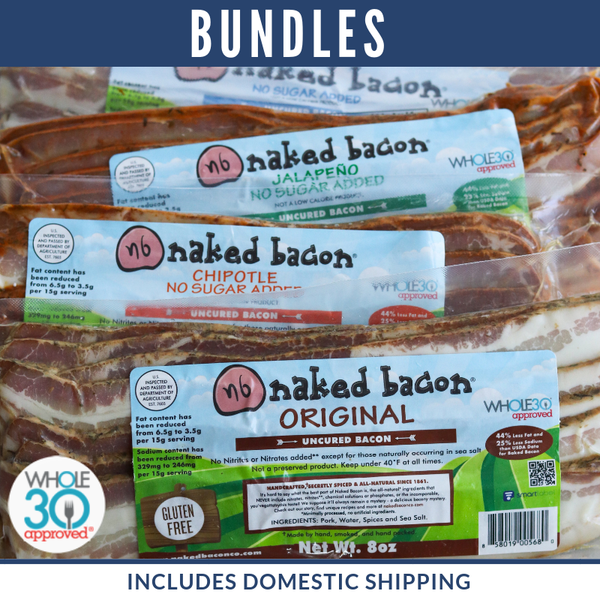 6 Degrees of Naked Bacon - Whole30 Approved (Shipping Included)